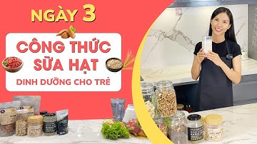 CÔNG THỨC SỮA HẠT DINH DƯỠNG CHO TRẺ NGÀY 3: HẠNH NHÂN - YẾN MẠCH - KỶ TỬ