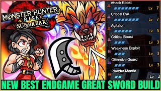 New Best Sunbreak Great Sword Build - Highest Damage Possible - Monster Hunter Rise Sunbreak! (TU3)