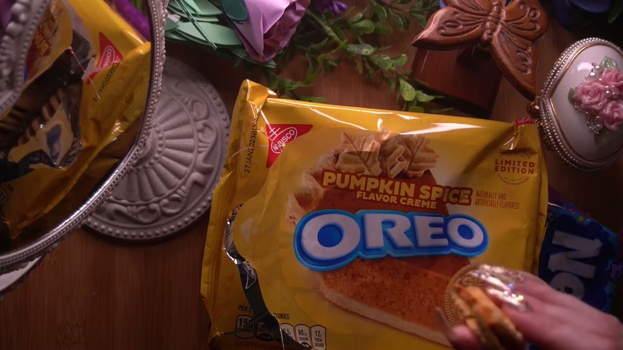ASMR fall treats eating sounds