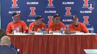 Illinois Baseball Postgame Press Conference - NCAA Regional vs. Wright State (6/1/15)