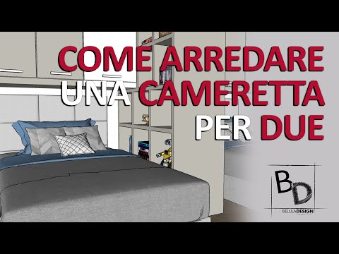 Video: Progettazione di una cameretta per due bambini