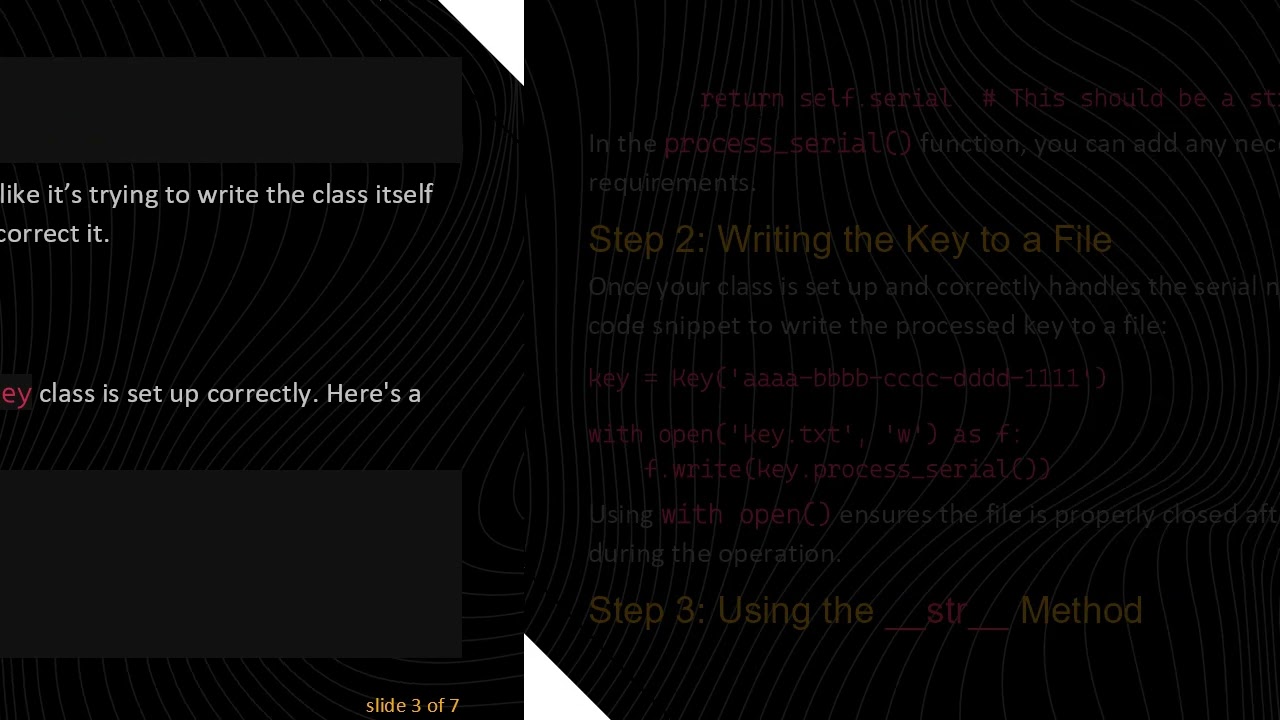 How to Print a Key into a Text File Using Python