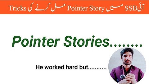 ISSB Pointer Stories | Pointer Stories tips and examples | solved pointer stories