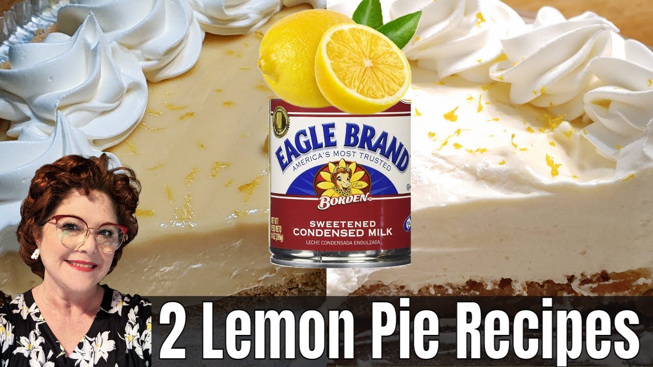 2 Creamy Lemon Pie Recipes in Minutes - Super Easy Lemon Pie Recipe -  YouTube