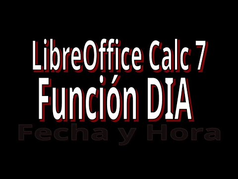 DAY Function. Date and Time function with LibreOffice Calc 7. Includes examples.