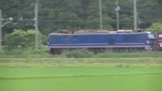 4093レ EF510-504 奥羽本線 富根〜二ツ井 2014 0615