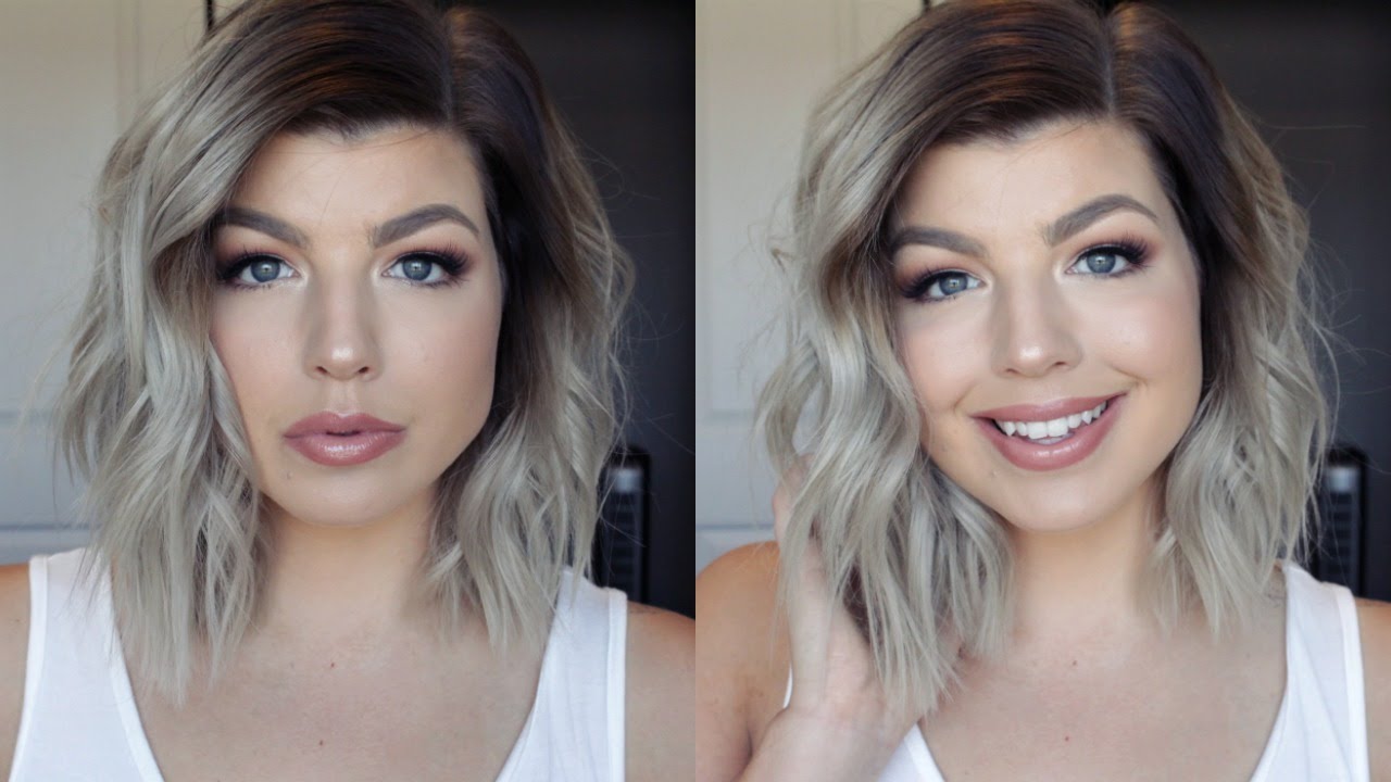 How I Style My Short Hair Messy Beach Waves Hair Tutorial YouTube