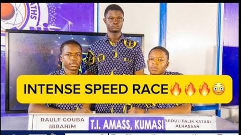 T.I. AMASS ON FIRE! NSMQ Speed Race DOMINATION - Yilo Krobo & Adventist SHS Crushed!