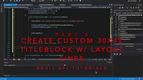 Revit API - Create Custom 30x42 Titleblock - Part 4
