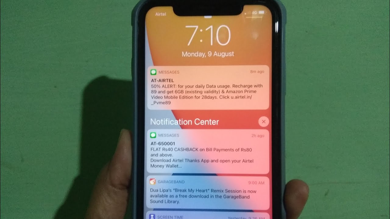 Not Getting Mail Notifications in Lock Screen on iPhone in iOS 14.7.1