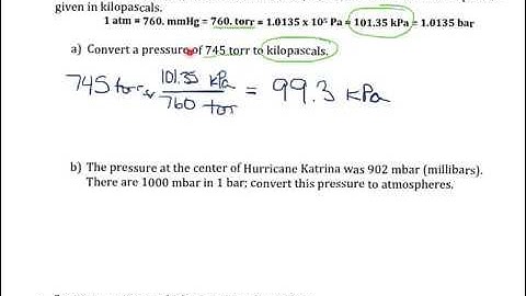 Practice Exercises p 386 387 Pressure Unit Conversions