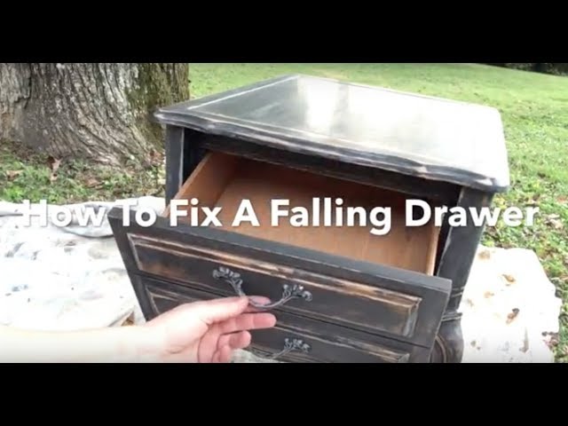 Diy Fix A Falling Drawer Out Tilting Down Quck Temporary You Diy Fix A Falling Drawer, How To Fix A Kitchen Drawer That Falls Out