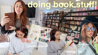 doing book stuff! 📚🎀🥳 (barnes trip, book haul, reading journal, kindle stickers, reading vlog)