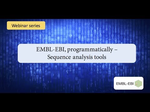 EMBL-EBI programmatically: sequence analysis tools