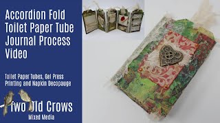 Accordion Fold Toilet Paper Journal Process Video