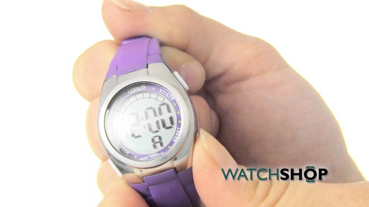 Lorus Ladies\' Alarm Chronograph Watch (R2357GX9) - YouTube