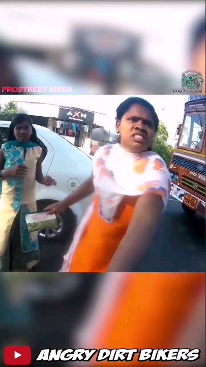 Who was wrong? Woman VS Biker #roadrage #motorcycle