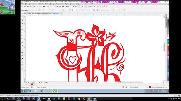 Hướng dẫn thiết kế in thiệp cưới bằng phần mềm Vector corel  in phun màu