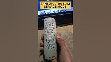 sansui ultra slim service mode | sansui tv ka service mode kaise kholen #shortvideo #crt #sansui