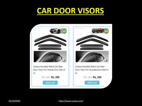 Buy CAR DOOR VISORS Online