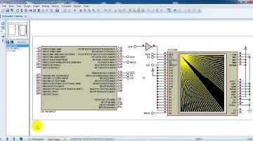 PIC18F46K22 MCU with ST7735R TFT display - Proteus simulation