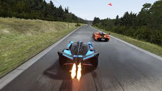 Bugatti Bolide 2024 vs Koenigsegg Jesko 2023 at Old SPA