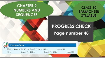 TN CLASS 10 MATHS/PROGRESS CHECK PAGE NUMBER 48 problem 2 / CHAPTER 2-NUMBERS AND SEQUENCES