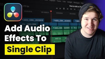How To Add Audio Effects to Single Clip in DaVinci Resolve (Step By Step)