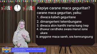 Bahasa Jawa - Cara Maca Endah Geguritan (Kelas 4) - Ustazah Ima