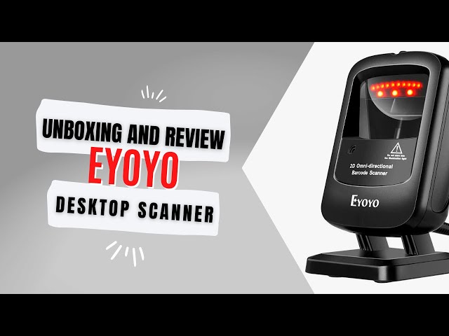 Eyoyo EY-011 Wireless 2D QR Barcode Scanner with Adjustable Stand