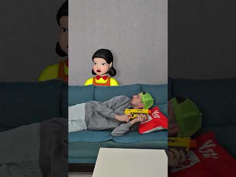 funny doll behind the sofa 😁