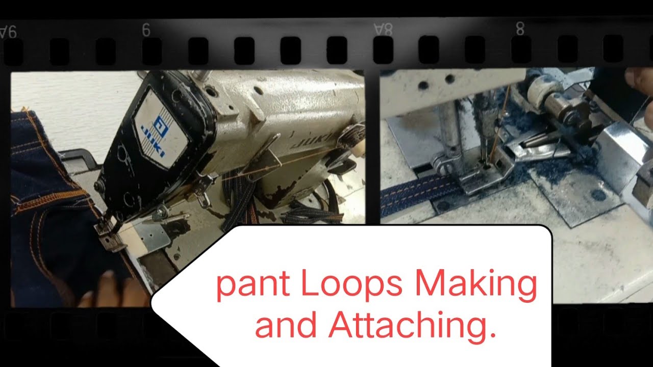 Pant Loop Making Machine Juki Sewing Machine Tutorial. geans pant k loops banane or lagane ka ...