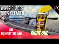 How To SUPER Clean Windscreen Wiper Blades | NO Squeaky Sounds | Use The CORRECT WD 40 SPRAY