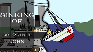 Sinking ship of SS Prince John ▫️fictional sinking ship animation ▫️