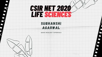 Quick revision CSIR NET LIFE SCIENCES JUNE 2019 solutions