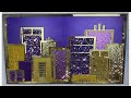 Easy DIY Cityscape/Skyline / Purple &amp; Gold