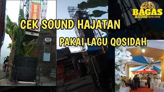 Cek sound hajatan