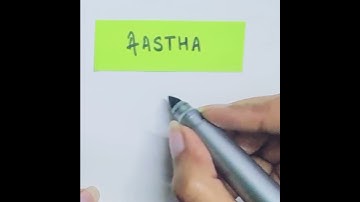 Designing Name Logo | AASTHA | #mylogo