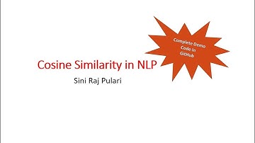 NLP - Cosine Similarity in Textual Data -Python Demo using different methods - NLTK , Sklearn etc.
