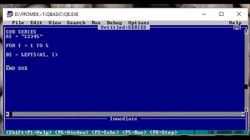 Modular Programming in QBasic