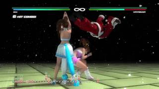 DEAD OR ALIVE 5 Last Round Mai Shiranui tag combo with Kasumi