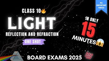 Light Reflection And Refraction Class 10 | One Shot | Rapid Revision🔥