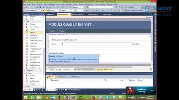 [Stanford] - Học lập trình asp.net - Xây dựng module Quản lý bài viết bằng lập trình asp.net