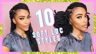 10 SUPER LightWeight Soft Loc Hairstyles w/ Niseyo Hair Nu Locs | Jasmine Defined