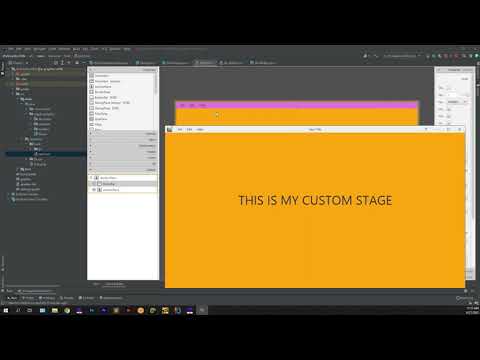 Javafx custom Stage