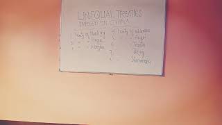 Unequal treaties that European power forced on China to sign