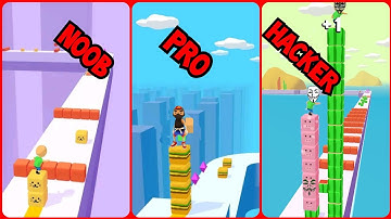 Cube Surfer-NOOB vs PRO vs HACKER
