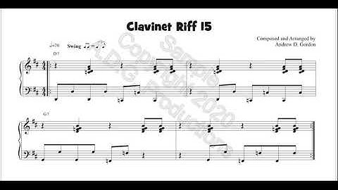 A clavinet keyboard part with a Reggae feel.