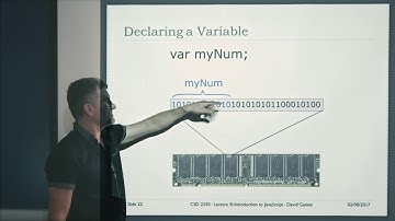CSD 2550 – Week 6 | Lecture 8: Introduction to JavaScript - David Gamez