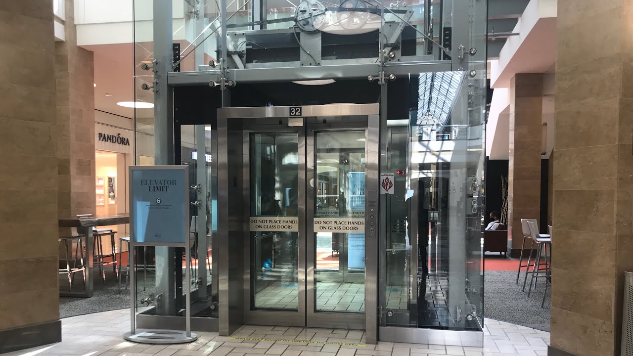 Fully Scenic MEI Hydraulic Elevator at Tysons Corner Center Mall, Tysons Corner, VA